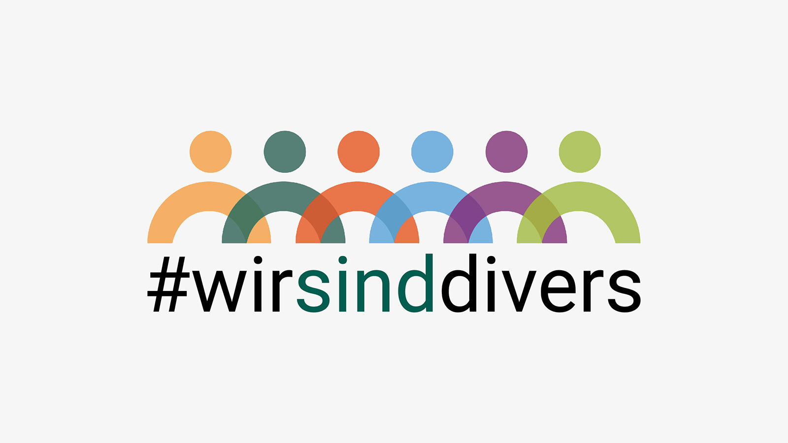 Schriftzug #wirsinddivers