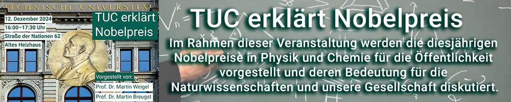 Werbebanner zu TUC erklärt Nobelpreise 2024