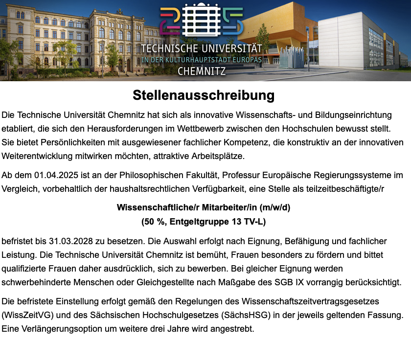 12/2024: Stellenausschreibung