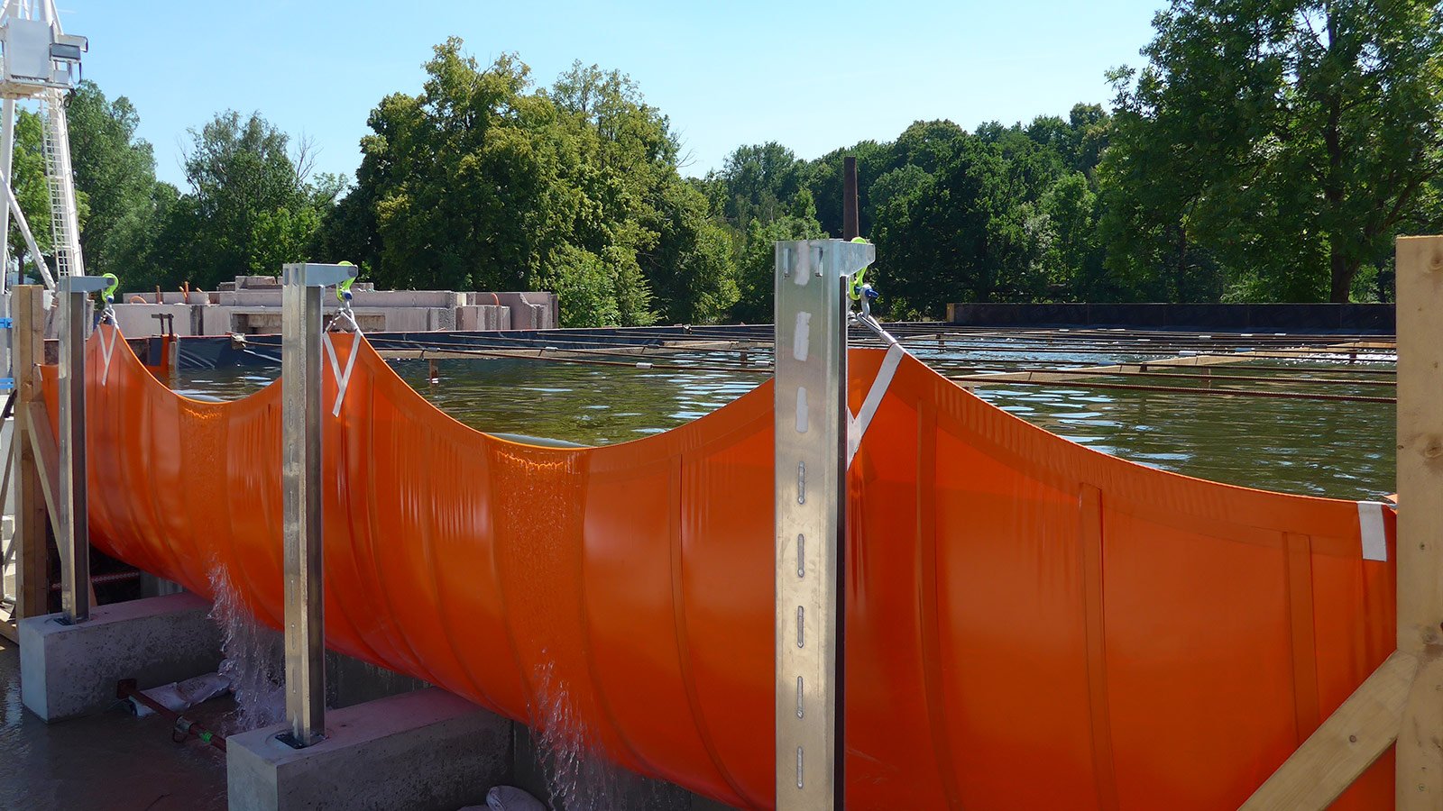 Textile Flood Protection Increases Safety Uni Aktuell Tu Chemnitz