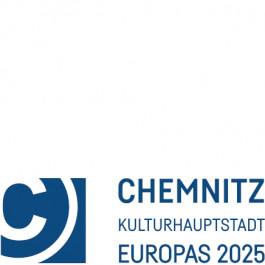 Der Schriftzug: Chemnitz Kulturhauptstadt Europas 2025