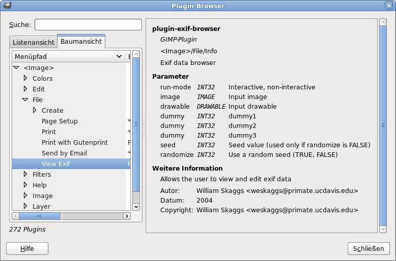 bersicht aller installierten Plugins