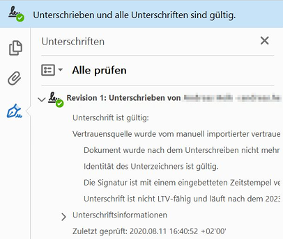 Unterschrift-prüfen-Ansicht im Adobe Acrobat Reader